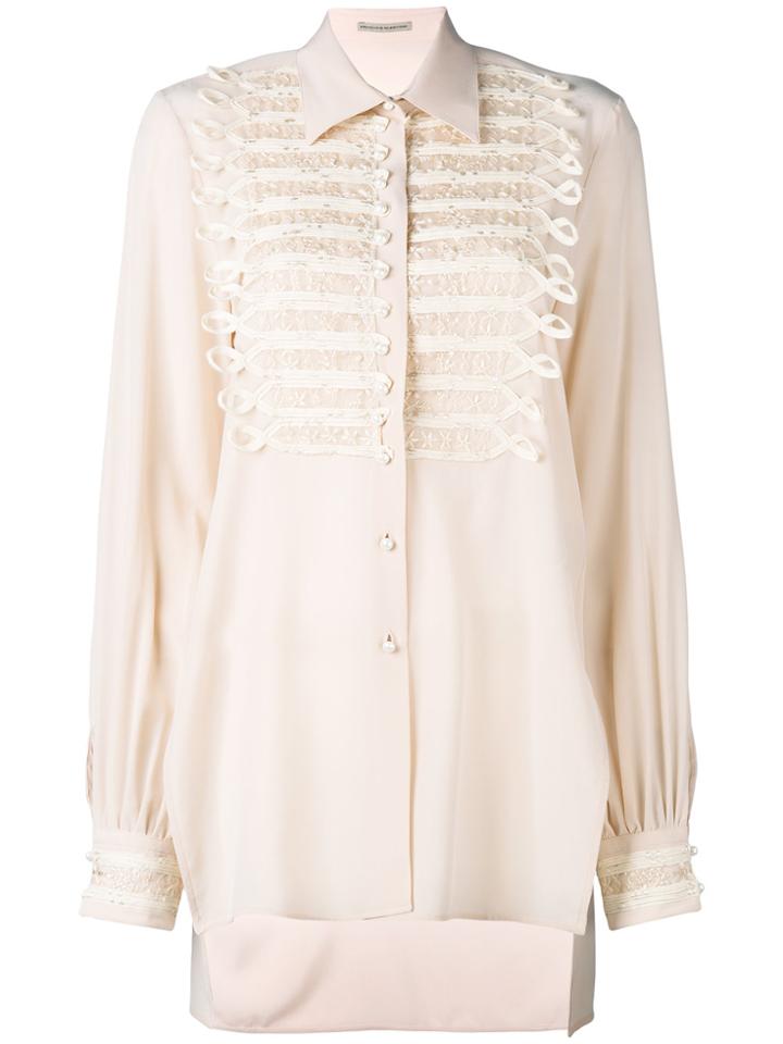 Ermanno Scervino Pearl Buttons Shirt - Pink & Purple