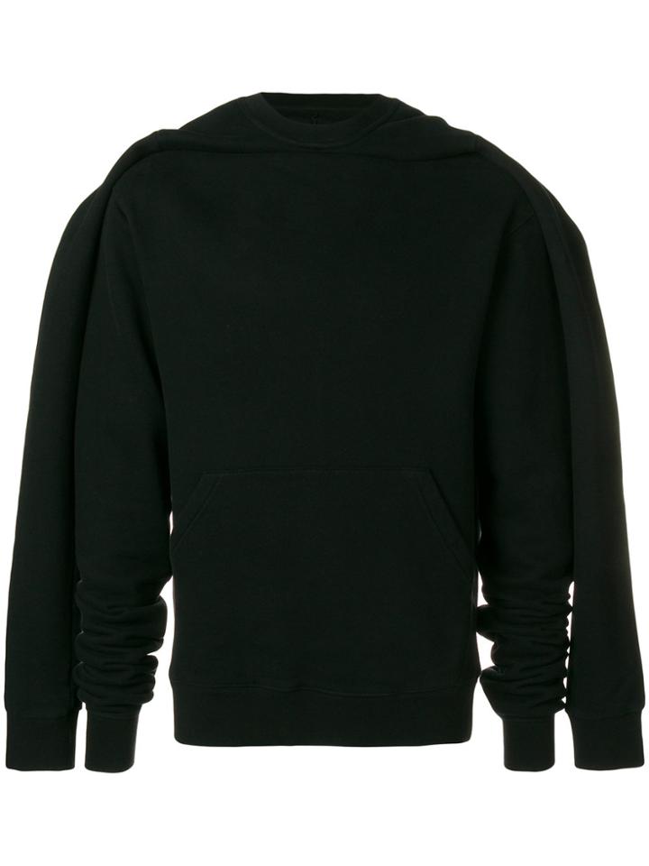 Unravel Project Double-sleeve Design Hoodie - Black