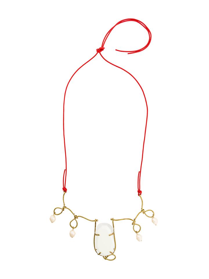 Marni Twisted Wire Necklace - Metallic