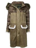 Mr & Mrs Italy Mid-length Down Jacket - Green