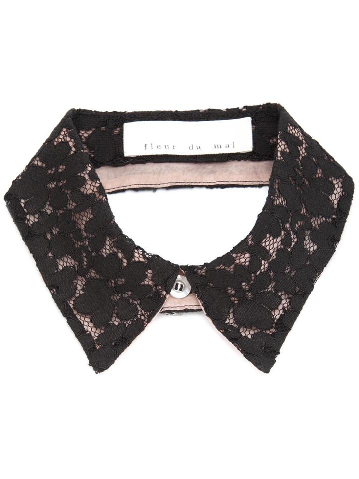 Fleur Du Mal 'tokyo' Lace Collar - Black