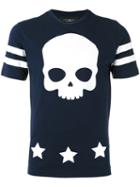Hydrogen - Skull Print T-shirt - Men - Cotton - S, Blue, Cotton