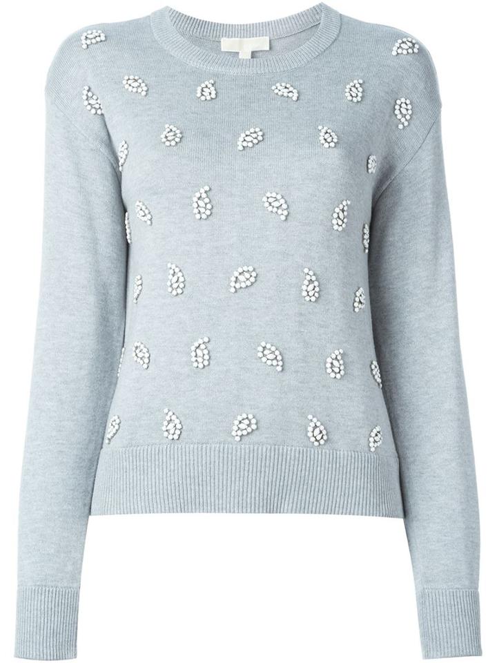 Michael Michael Kors Embellished Paisley Sweater