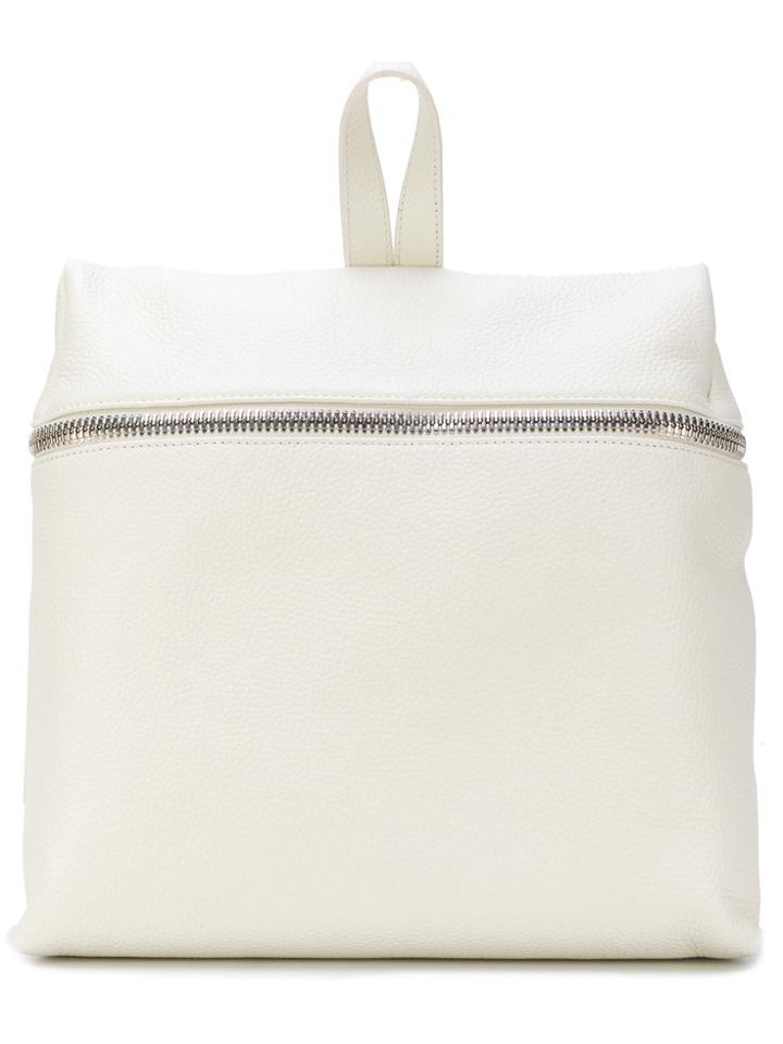 Kara Zipped Backpack - White