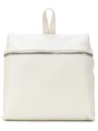 Kara Zipped Backpack - White