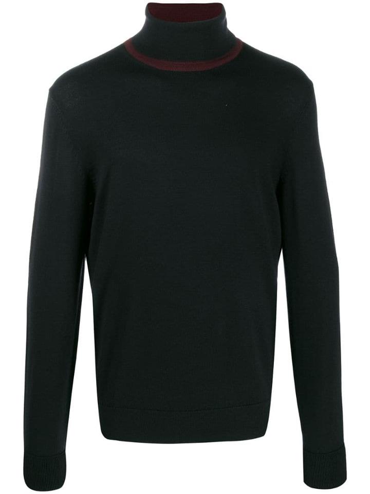 Boss Hugo Boss Rollneck Knit Sweater - Black