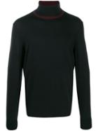 Boss Hugo Boss Rollneck Knit Sweater - Black