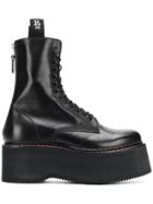 R13 Lace-up Ankle Boots - Black
