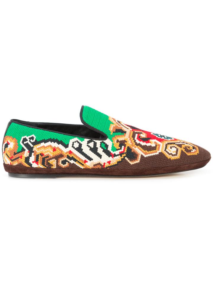 Loewe Embroidered Slippers - Multicolour