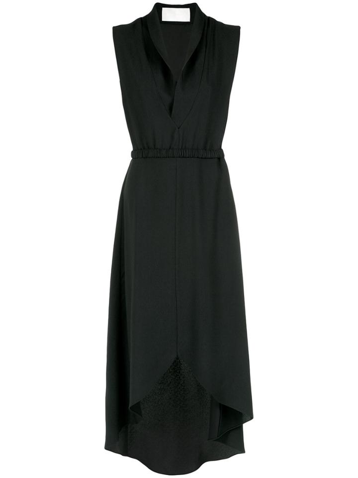 Lilly Sarti Asymmetric Midi Dress - Black