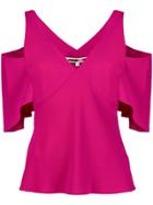 Mcq Alexander Mcqueen Cut Out Detail Blouse - Pink