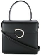 Cartier Vintage Panther Logos 2way Handbag - Black