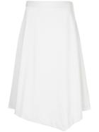 Estnation Flared Midi Skirt - White