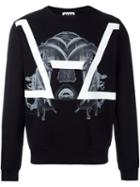 Les Hommes Mask Print Sweatshirt