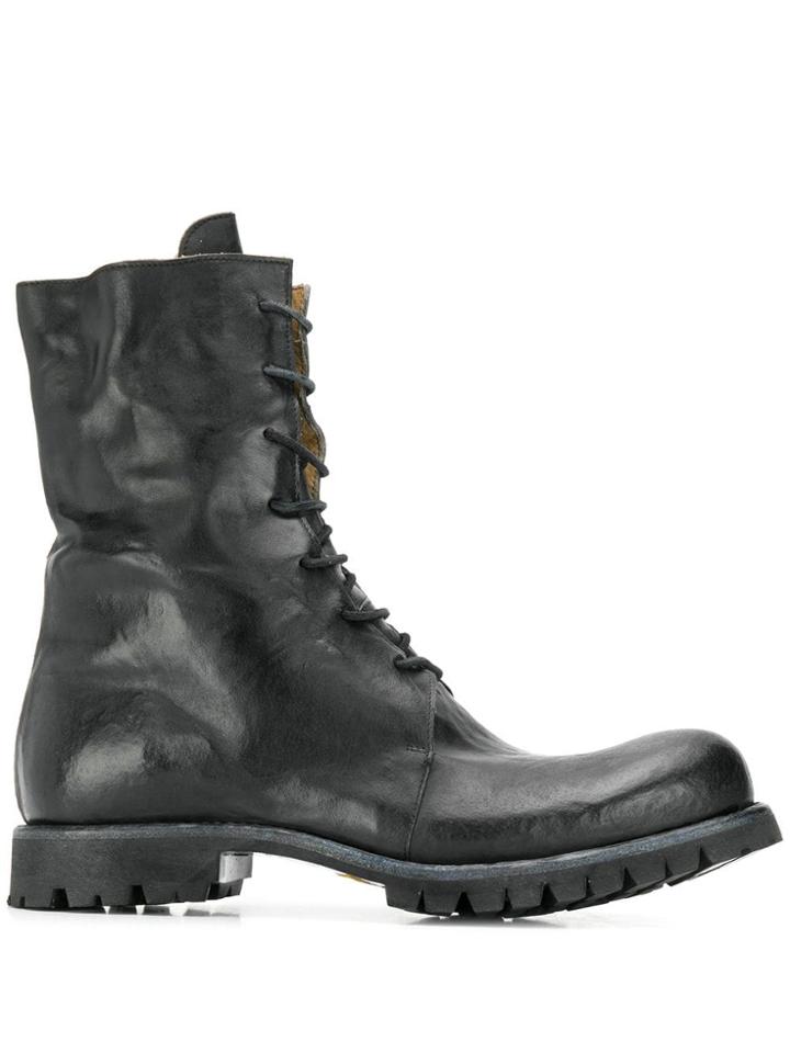 10sei0otto Chaplin Combat Boots - Black