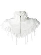 Dsquared2 Lace Detail Shoulder Jacket, Women's, Nude/neutrals, Viscose/polyester