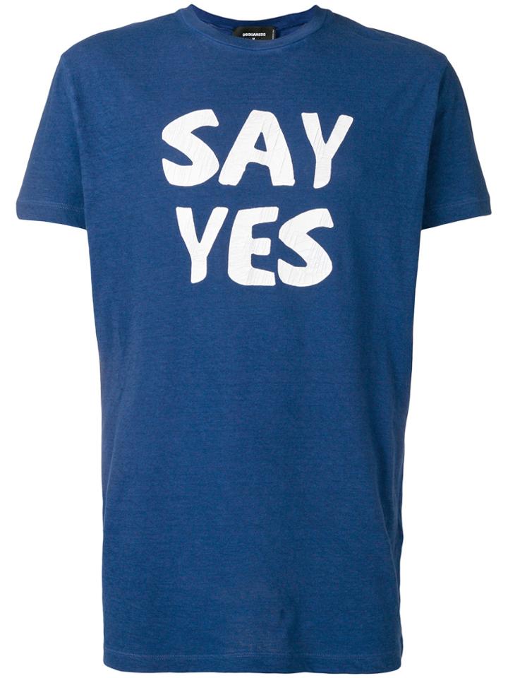 Dsquared2 Say Yes T-shirt - Blue