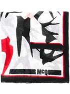 Mcq Alexander Mcqueen Swallow Swarm Scarf, Women's, White, Modal