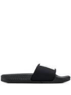 Adidas Originals By Alexander Wang Logo Patch Pool Slides - Black