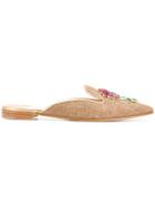 Roberto Festa Embellished Ballerina Shoes - Nude & Neutrals