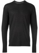 Dolce & Gabbana Micro Dots Jumper, Men's, Size: 46, Black, Silk/cashmere