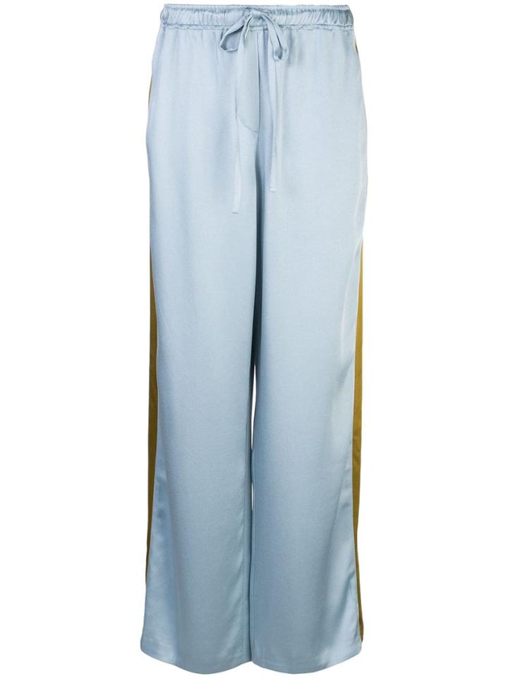 Haider Ackermann Contrast Stripe Trousers - Blue