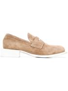 Premiata White Sole Loafers - Brown