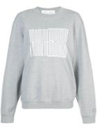 Proenza Schouler Pswl Oversized Crewneck Sweatshirt - Grey