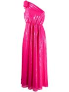 Msgm One Shoulder Midi Dress - Pink