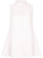 Dion Lee Gathered Sleeveless Shirt - Pink & Purple