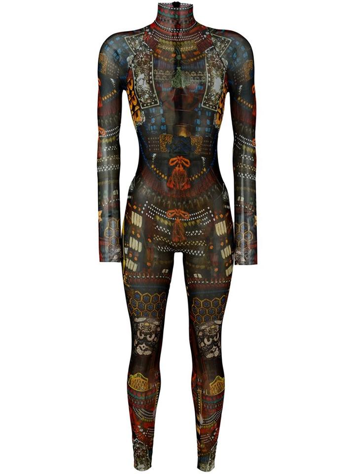 Dsquared2 Underwear 'samurai Tattoo' Jumpsuit, Women's, Size: Medium, Polyamide/spandex/elastane