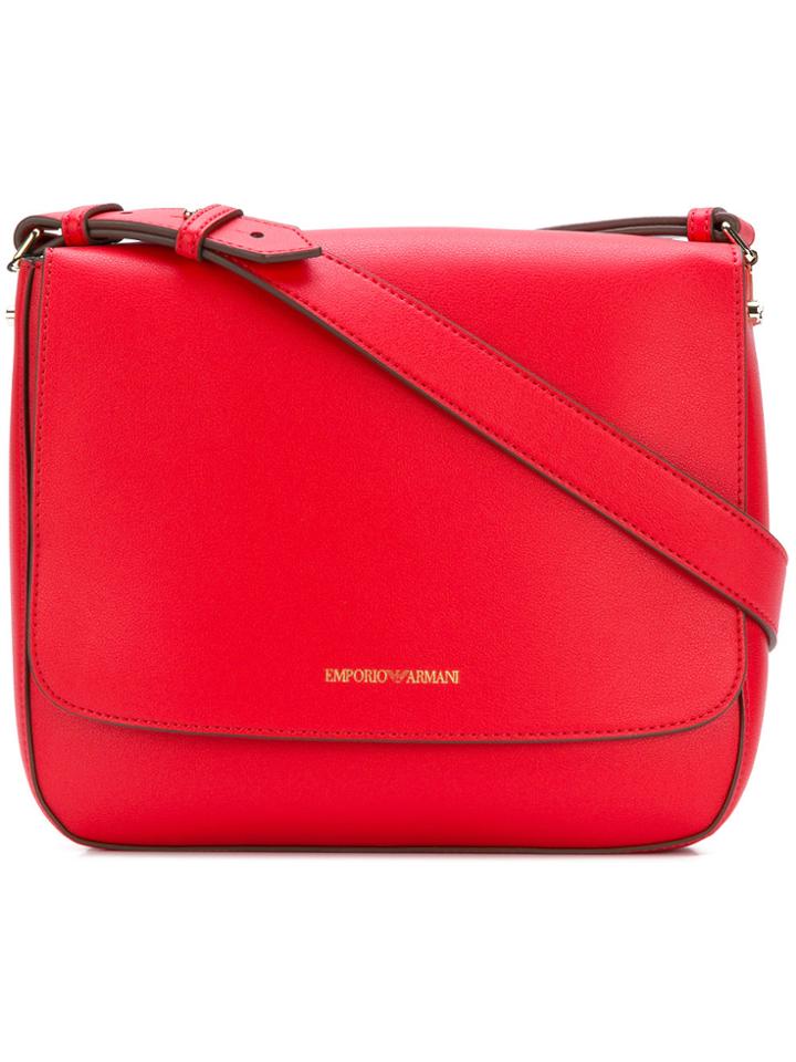 Emporio Armani Large Messenger Bag - Red