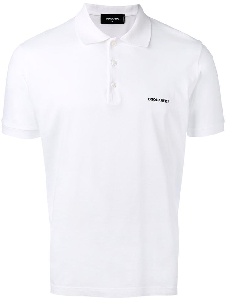 Dsquared2 - Logo Polo Shirt - Men - Cotton - Xs, White, Cotton