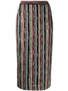 Missoni Striped Knitted Skirt - Black