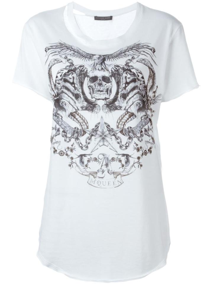 Alexander Mcqueen Skull Crest T-shirt