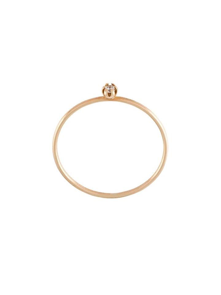 Sarah & Sebastian 'diamond Pin' Ring, Women's, Size: O, Metallic