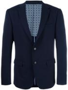 Z Zegna Flap Pockets Blazer, Men's, Size: 54, Blue, Cupro/wool