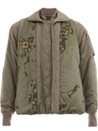 Julius Abstract Print Bomber Jacket - Green