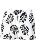 Dolce & Gabbana - Palm Print Swim Shorts - Men - Polyamide/polyester - 3, Black, Polyamide/polyester