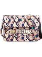 Proenza Schouler Mini Ps11 Shoulder Bag, Women's, Blue, Ayers Snakeskin