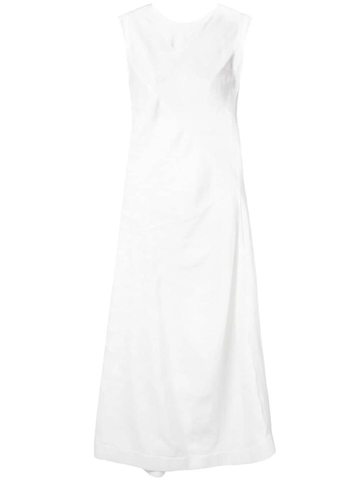 Jil Sander Sleeveless Linen Dress - White