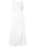 Jil Sander Sleeveless Linen Dress - White