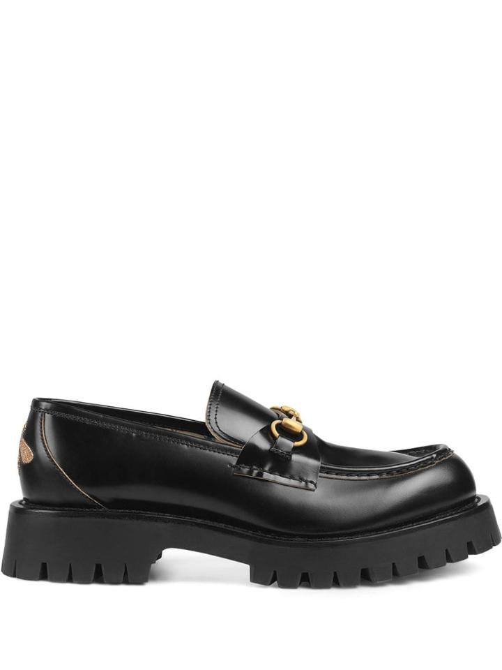 Gucci Loafers With Horsebit And Lug Sole - Black