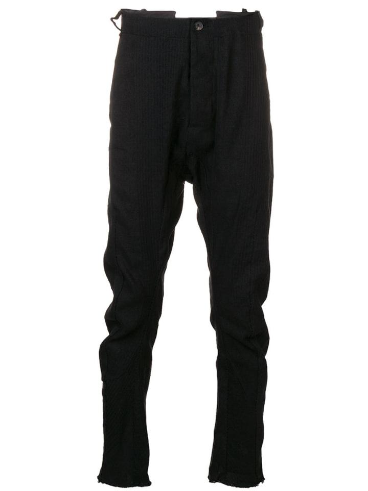 Masnada Drop Crotch Trousers - Black