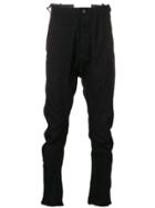 Masnada Drop Crotch Trousers - Black