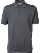 John Smedley 'adria' Polo Shirt, Men's, Size: Large, Grey, Cotton
