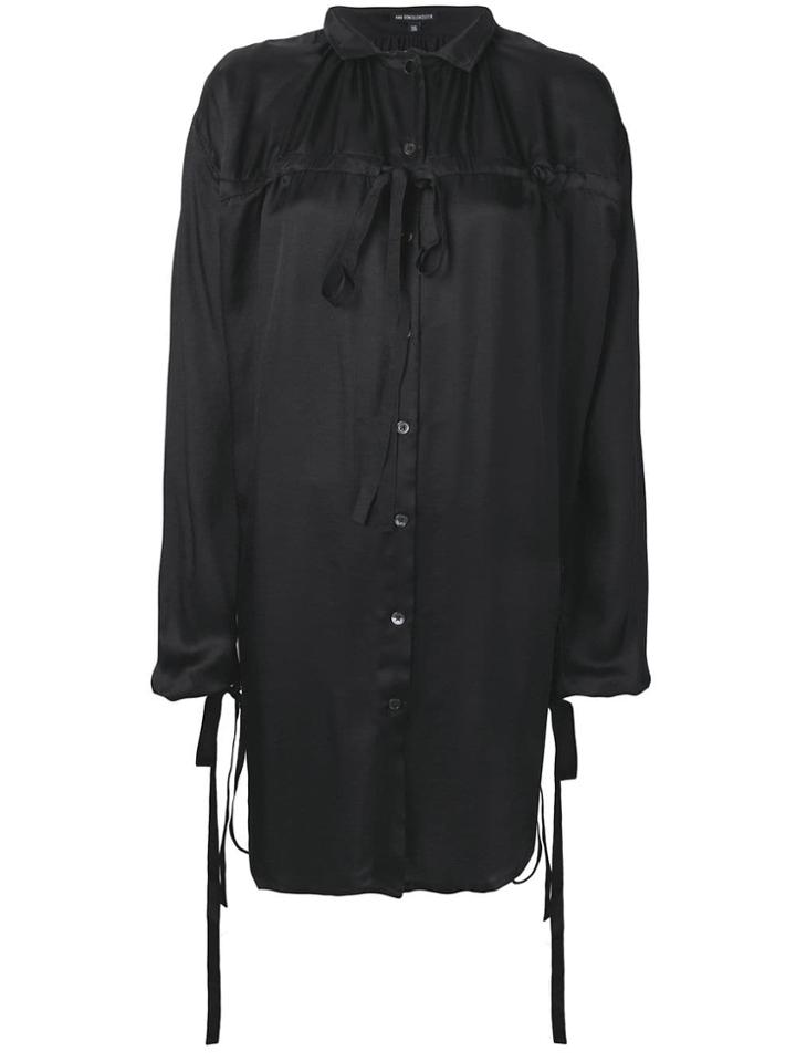 Ann Demeulemeester Oversized Blouse - Black