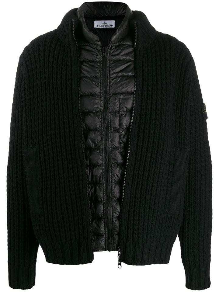 Stone Island Layered Padded Jacket - Black