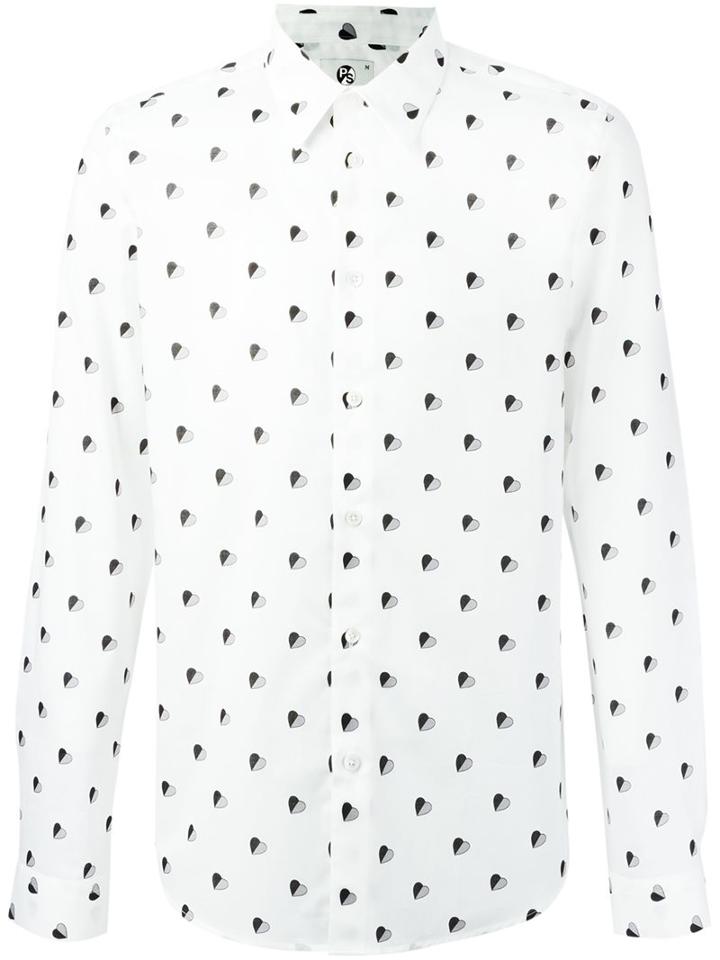 Ps Paul Smith Hearts Print Shirt