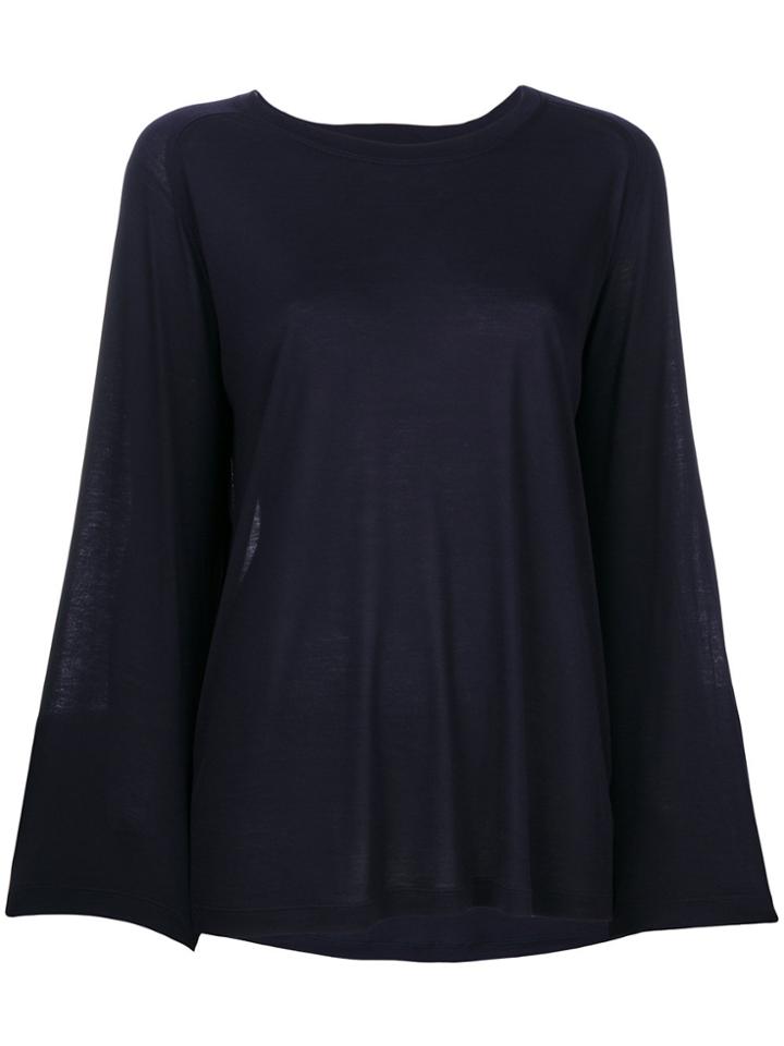 Vince Full Sleeve Raglan Tee - Blue